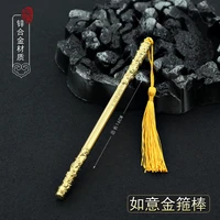16cm ruyi golden hoop rod sun wukong the journey to the west ancient chinese metal cold weapons model stick decoration equipment