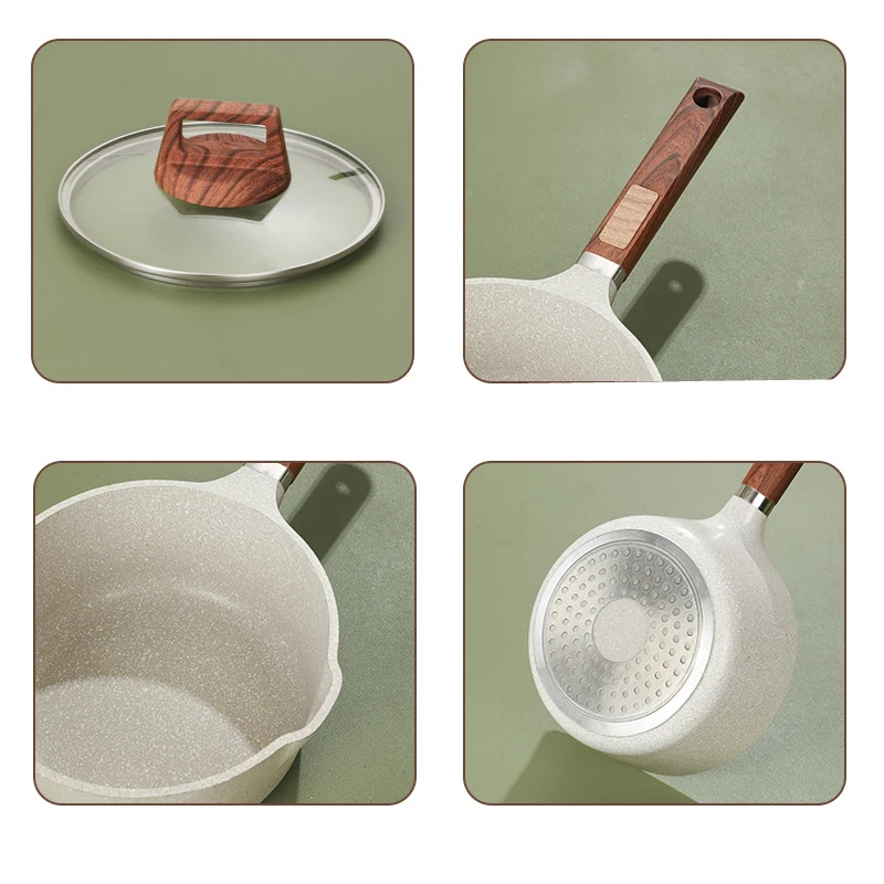 Соусник Donnor 2qt Со Стеклянной Крышкой И Носиком Для Заливки Индукционная Кастрюля