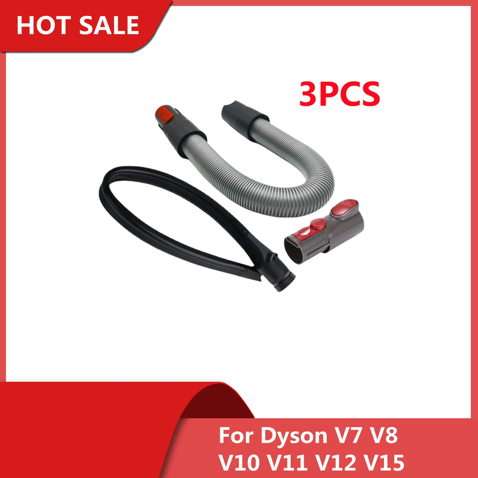 

Flexible Crevice Tool Adapter Hose Kit for Dyson V8 V10 V7 V11 V12 V15 Vacuum Cleaner for As a Connection and Extension
