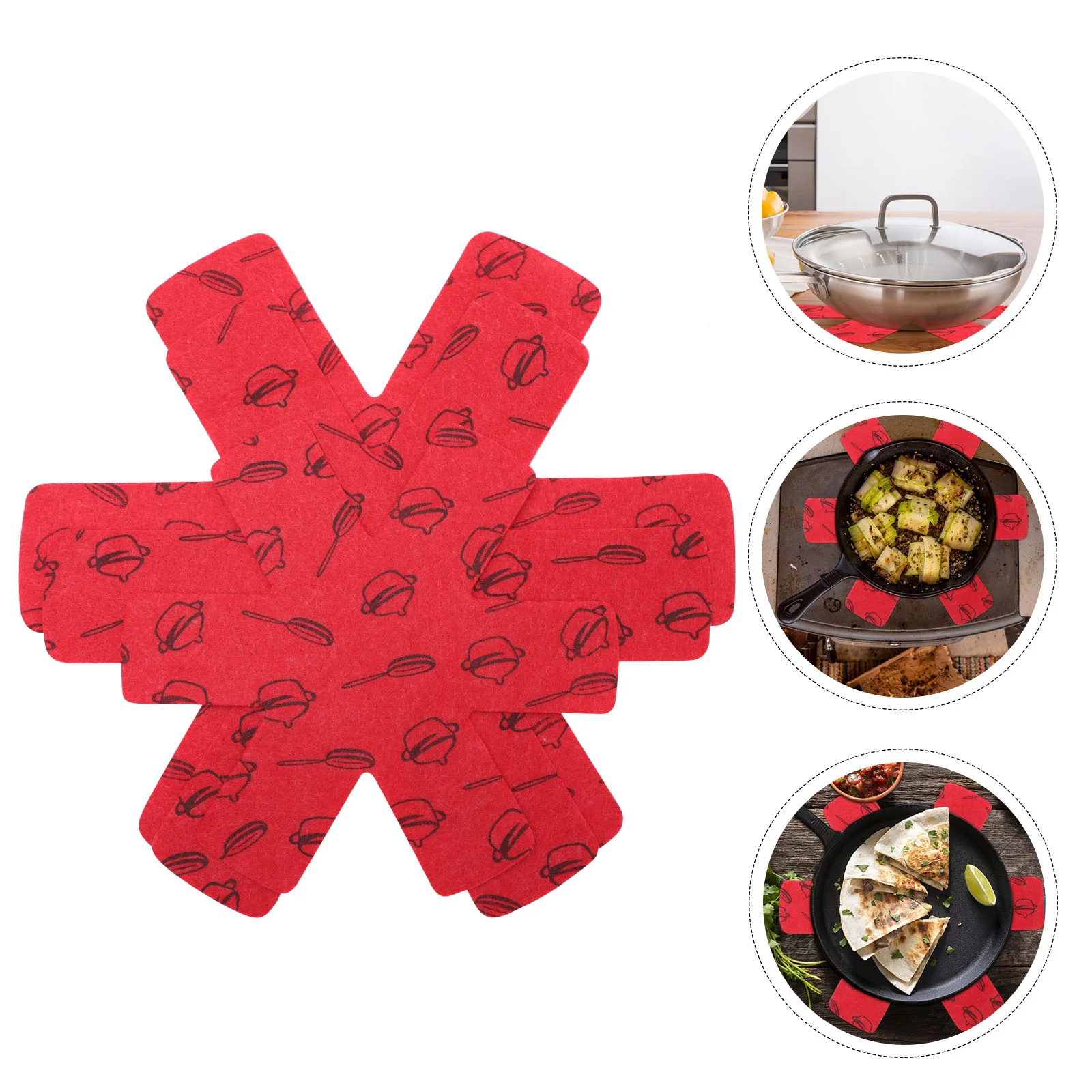

Pan Protectors Pot Mat Protector Coasters Pads Dividers Separators Drink Coaster Cup Cookware Separator Padpans Dish Table Heat