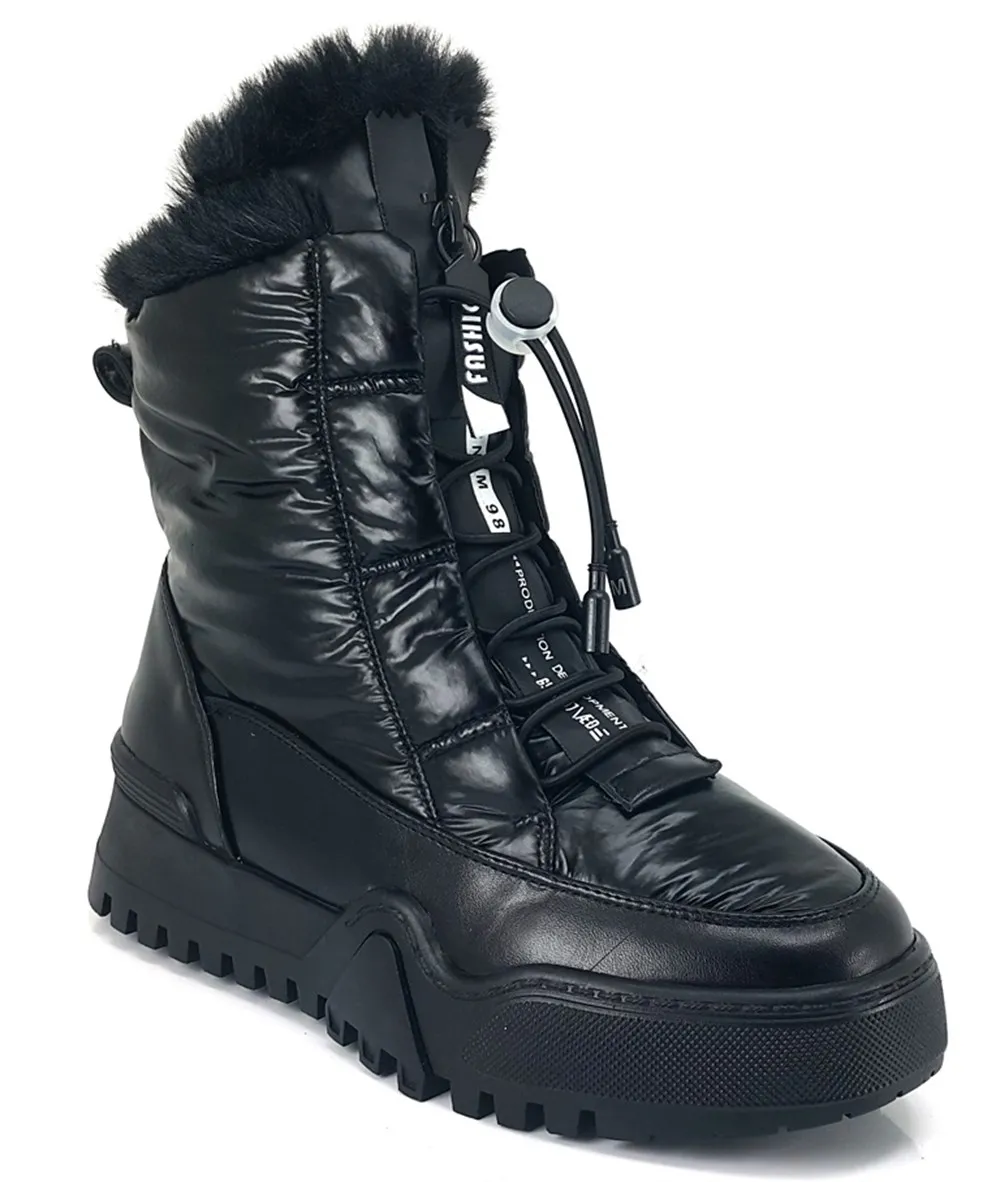 

2022 Trend new season Model leather and casual black Guja women's Sneaker boots