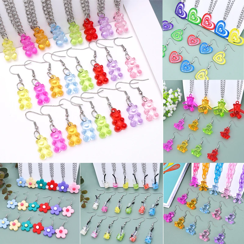 

Ожерелье с подвеской в форме сердца, 3 шт./компл.