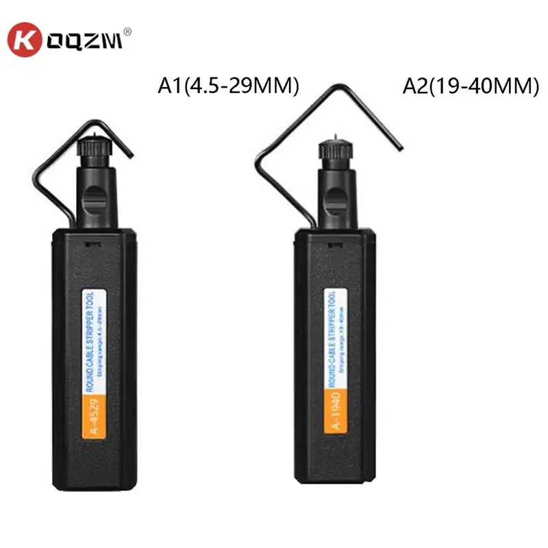 

1pc 4.5-29mm/19-40mm Round Cable Stripper Dual Use Longitudinal Transverse Optical Fiber Cable Jacket Slitter Fiber Optic Tool