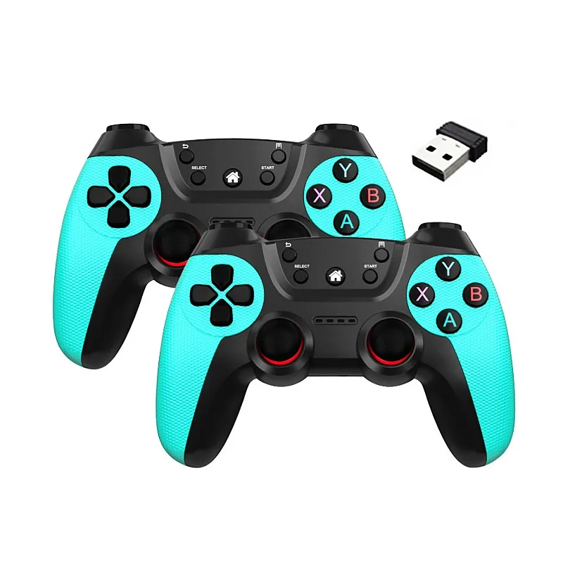 

For Android TV XBOX Computer One Drag Two 2.4 Receiver Wireless Video Game Controller Joystick Accessories Game Controller