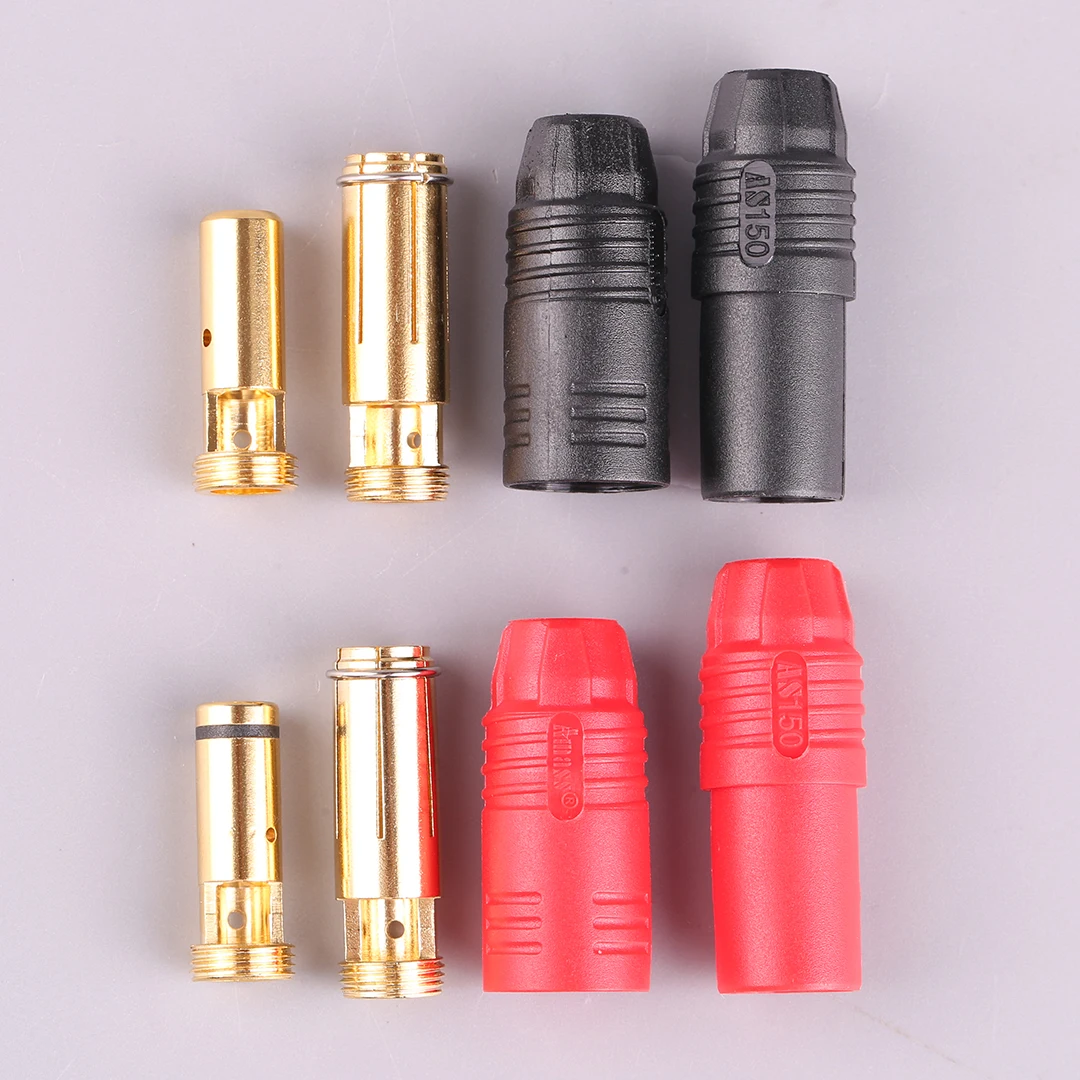 Позолоченная вилка-банан Amass AS150 7 мм штекер/гнездо для аккумулятора высокого