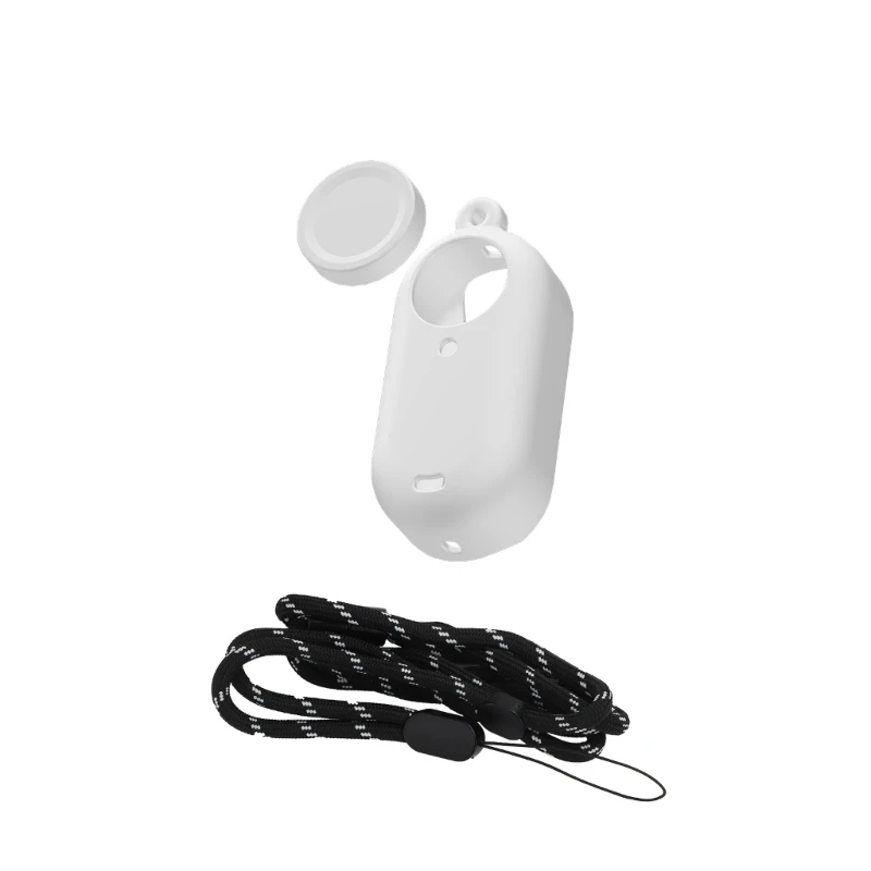 

Protective Case Cover + Silicon Lens Guards Cap for insta360 GO 3 Action Camera with Neck Hang Rope