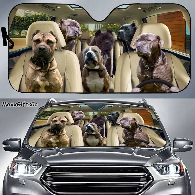 

Автомобильный солнцезащитный козырек Bandog, солнцезащитный козырек для собак, семейный козырек для собак, автомобильные аксессуары для соба...