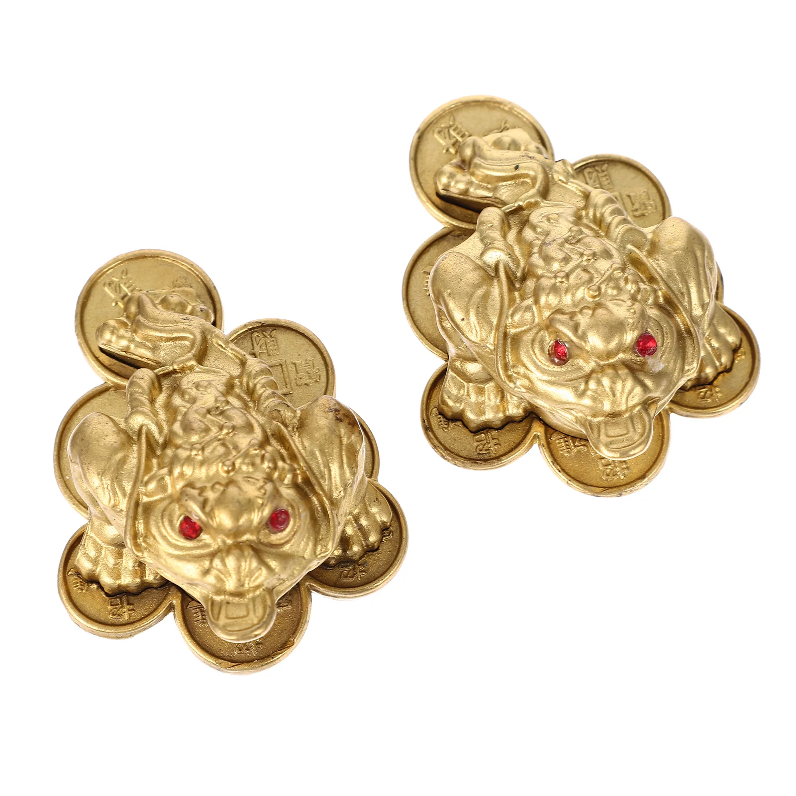 

Статуя жабы Декоративная скульптура латунная Статуэтка Shui, фэн деньги, золотое украшение для рабочего стола, китайские лягушки