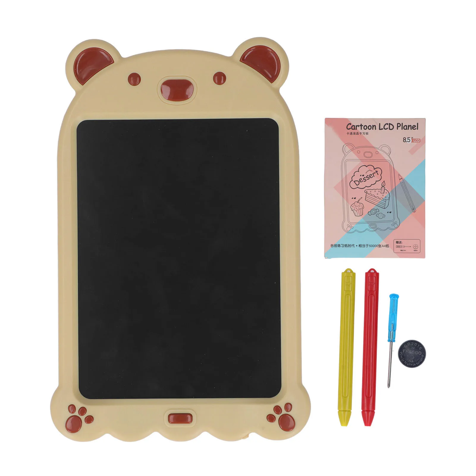 

Kids Doodle Board Multipurpose Erasable LCD Writing Pad Cute Bear Shape Drawing Pad Early Eaducation Toy for Children Gifts