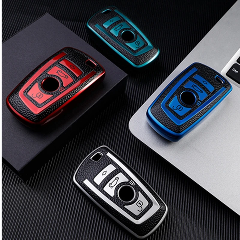 

TPU Leather Car Key Holder Case Cover For BMW F20 F30 G20 F31 F34 F10 G30 F11 X3 F25 X4 I3 M3 M4 1 3 5 Series Accessories