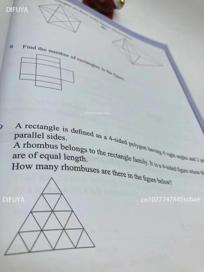 Фото 5 книг/набор SAP Maths Olympiad 1-6 класс учебное мышление по математике упражнения рабочая тетрадь английские математические проблемы учебник английский №5
