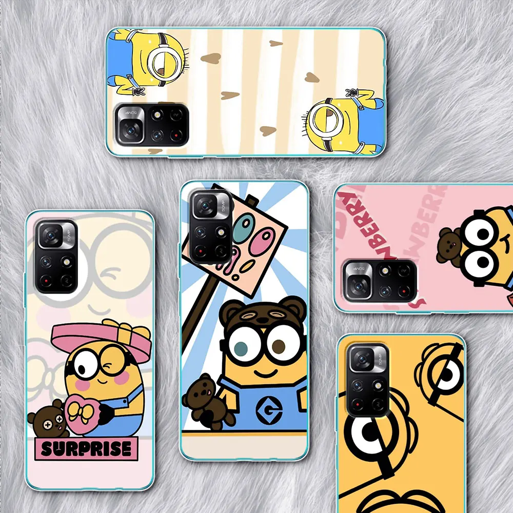 Забавный чехол M-Minionss из мультфильма для Xiaomi Redmi Note 12 Pro Plus 10C 10 11T 5G 11S 8 11 9T 9C 9 9A 9S 10S 8T, силиконовый чехол для телефона