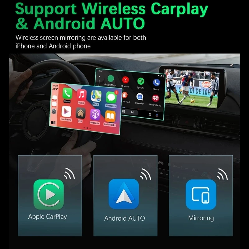 Автомобильная магнитола на Android 11 стерео-система для CarPlay с ЖК-дисплеем RDS DSP