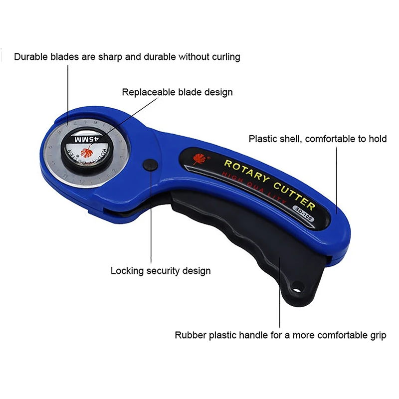 Инструмент для резки кожи кожаного ремесла ткани нож с круглой лезвием сделай