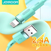 joyroom usb cable for iphone 13 12 11 pro max mini ipad fast charging usb charger data cable liquid silicone for iphone cable