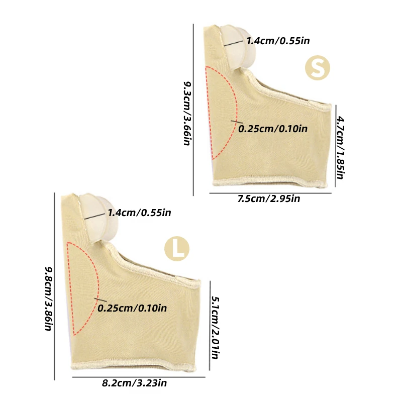 3 пары силиконовые разделители для большого пальца ноги