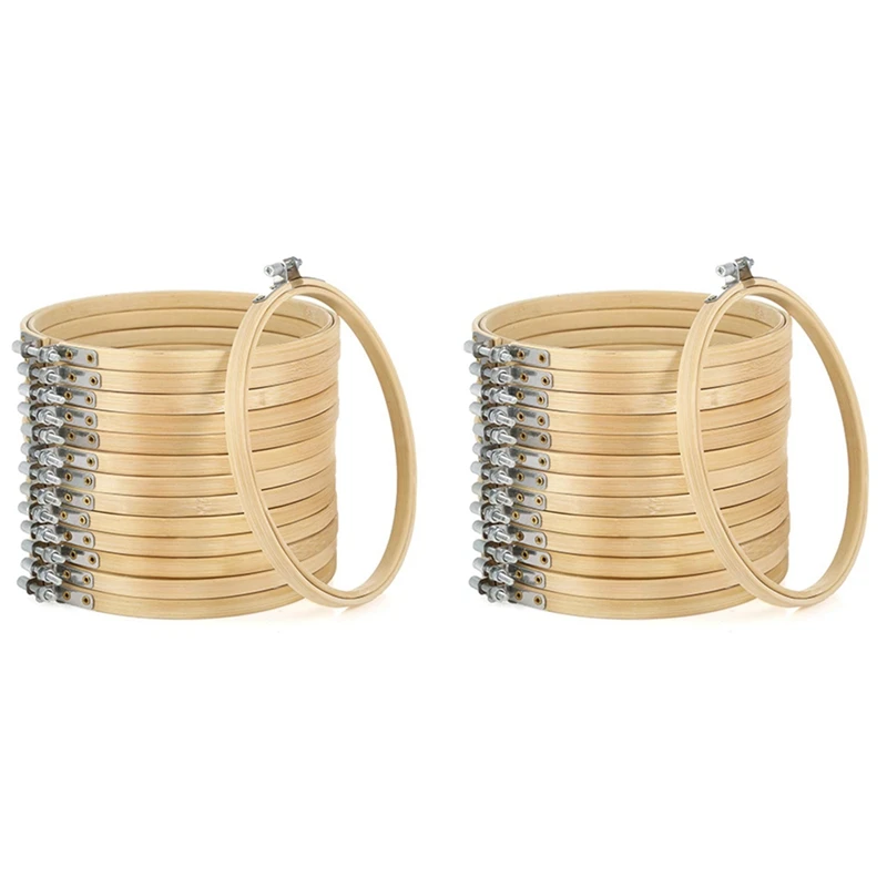 

28 Pieces 6 Inch Embroidery Hoops Bulk Cross Stitch Hoop Ring For For Embroidery And Cross Stitch