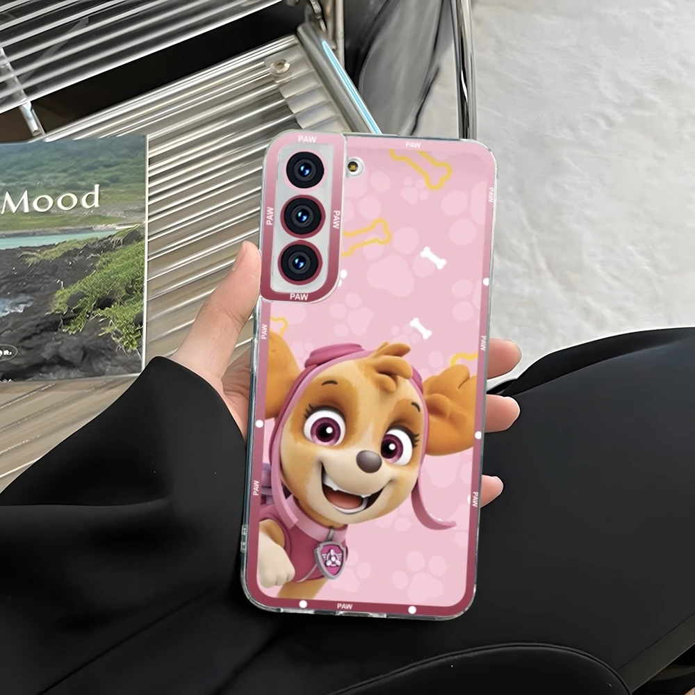 Фото Прозрачный чехол для телефона P-Paws P-Patrols для Samsung S22 S23 S20 S21 A11 A13 A22 A31 A32 A51 A52 Plus Ultra Angel Eyes Soft Coque №3