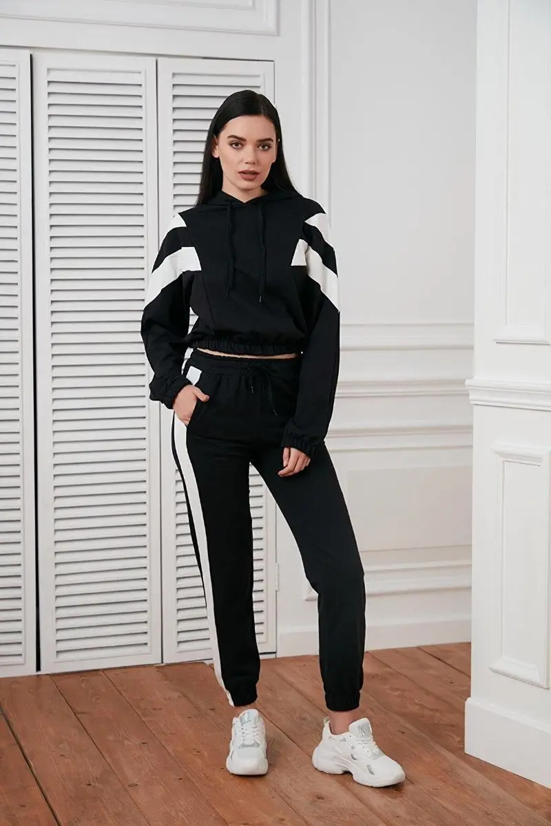 Black Tracksuit Set 6670 KCHKTK006670 | Спорт и развлечения