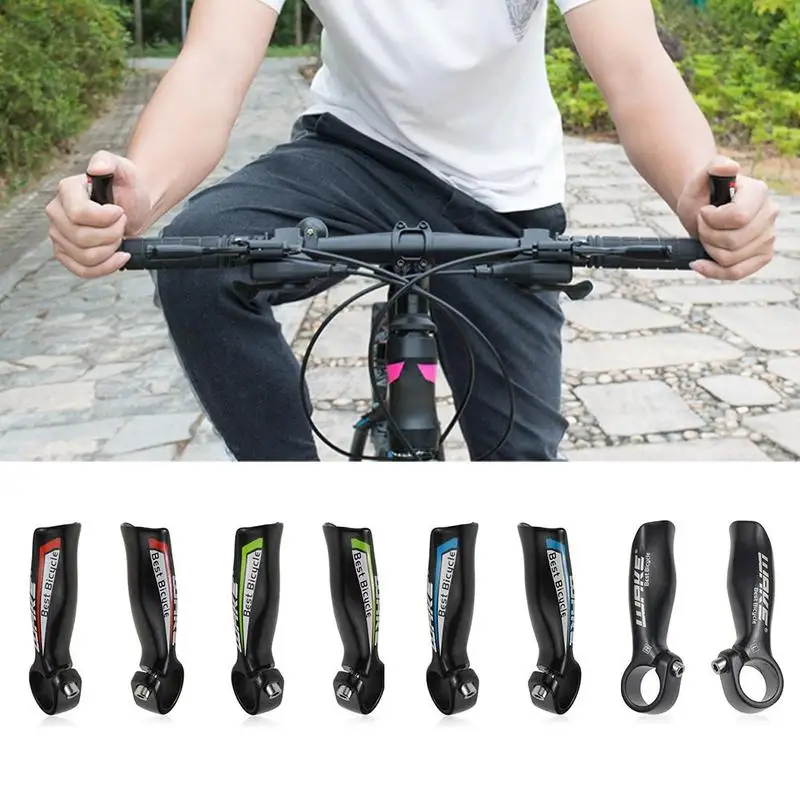 

Mountain Bike Cow Horn Handle Aluminum Alloy Mini Auxiliary Bicycle Extended Handlebar 4 Color