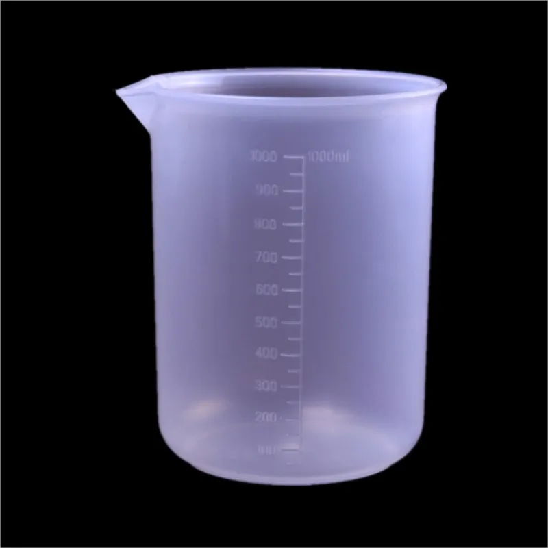 

4pcs/lot 1000ml Plastic Graduated Beaker Cup Laboratory Chemistry set lab PP beaker