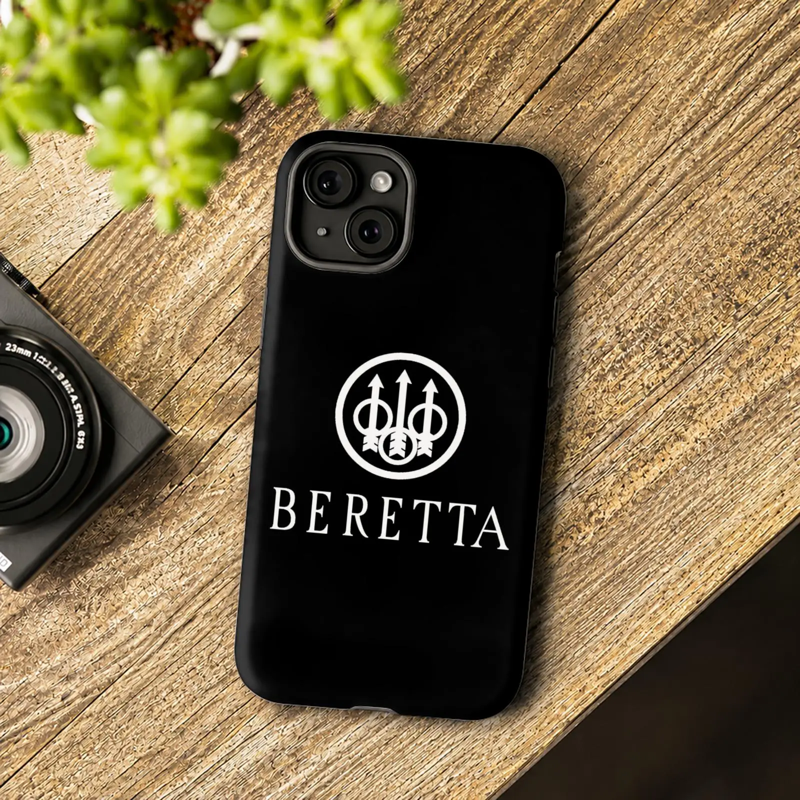 Фото Чехол для телефона Gun B-BerettaS для iPhone 17 16 15 14 13 12 11 Pro Max Air, двухслойный, противоударный, защитный, 2-в-1 №2