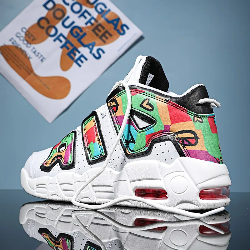 QNX-913 NEW Mens Basketball Sneakers Non-Slip Gym Training Sports Shoes for Womens Wearable ForMotion Basketball Shoes for Kids