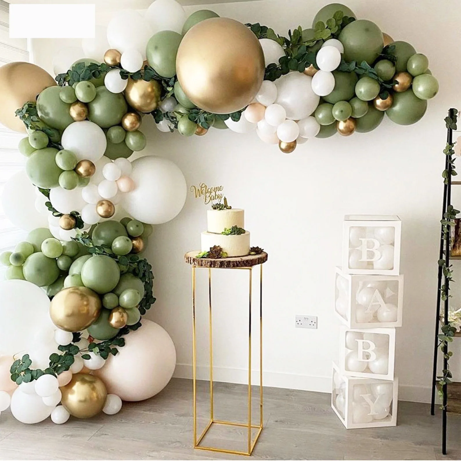 

152 шт. зеленые воздушные шары, гирлянда, зеленые золотые шары в стиле ретро, украшение для свадьбы, джунгли, сафари, дня рождения, вечеринки, ...