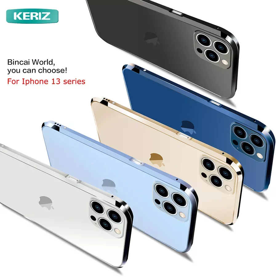 

For IPhone 13 Pro Max 13Pro 12 ProMax 11 XR X Mobile Phone Accessories Luxury Diamond Aluminum Metal Silicone Bumper