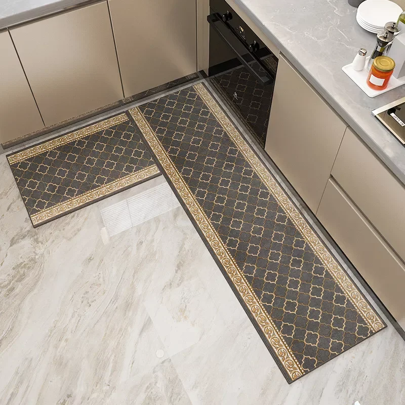 

Кухонный коврик 2 шт. моющиеся кухонные коврики водопоглощающие Нескользящие мягкие коврики-подставки для пола домашний офисный коврик для...