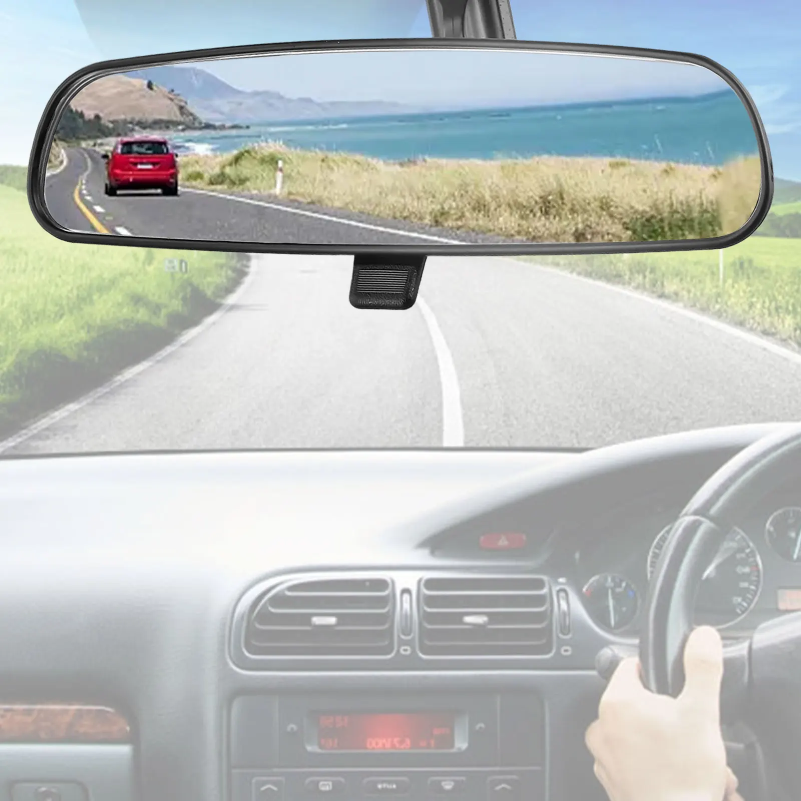 Черное внутреннее зеркало заднего вида 76400-SDA-A03 для Honda For Accord 2003-2011 Civic 2006-2011 вщика