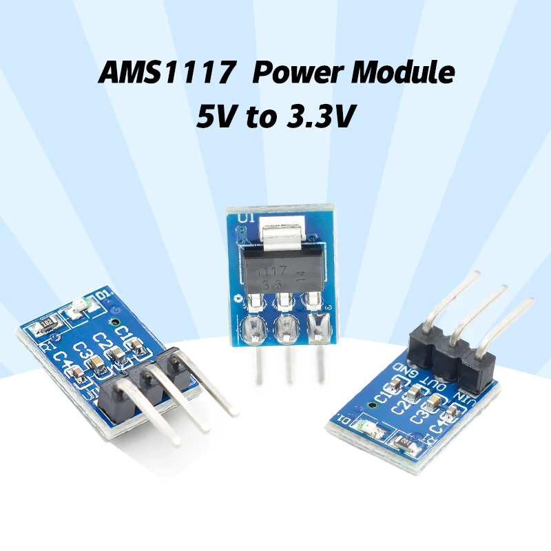 

10PCS/LOT AMS1117-3.3 LDO 800MA DC 5V To 3.3V Step-Down Power Supply Module Mainland China