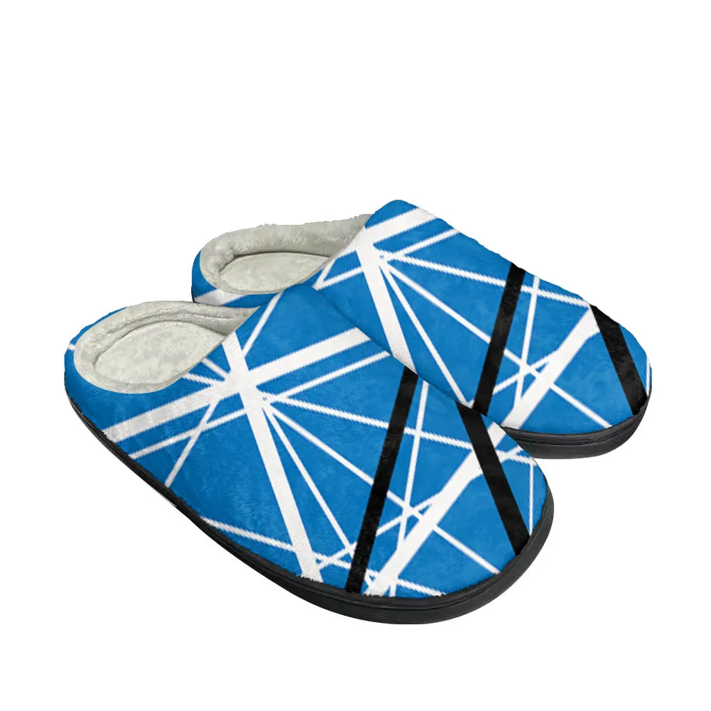 Горячие и крутые модные хлопковые тапочки EVH в полоску на заказ мужские женские