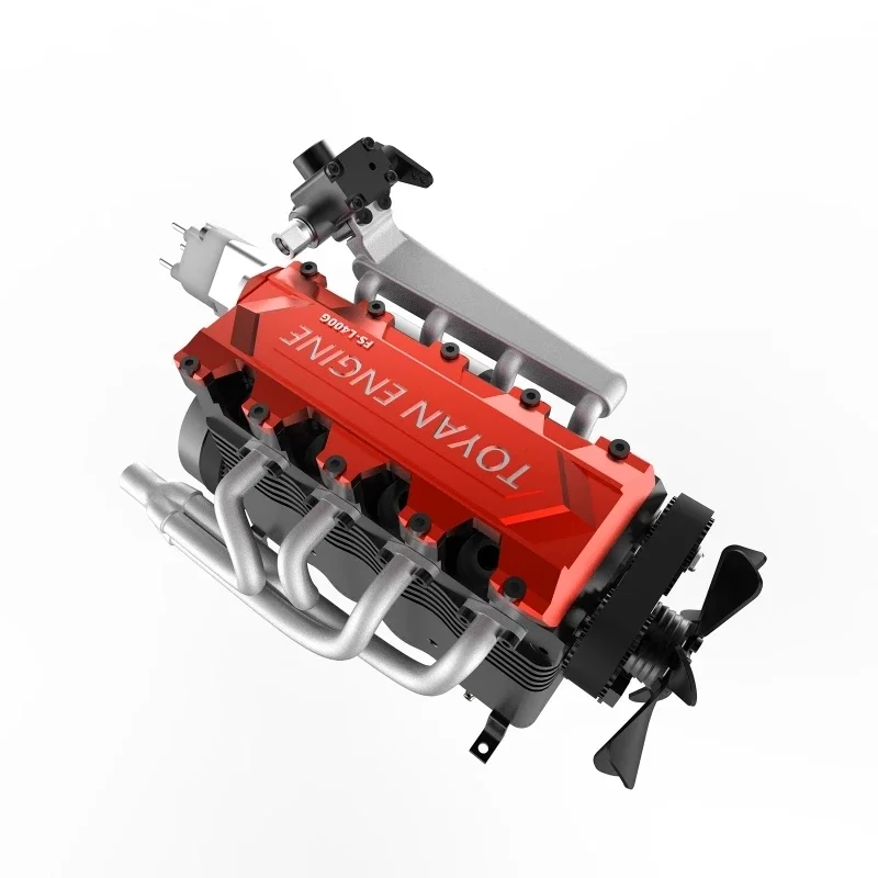 Миниатюрный TOYAN FS-L400BGC 14cc линейный 4-цилиндровый четырехтактный нитродвигатель с водяным охлаждением модель для 1:8 1:10 RC автомобиль корабль самолет (art.: 3920d279a9bda) - 3920d279a9bda
