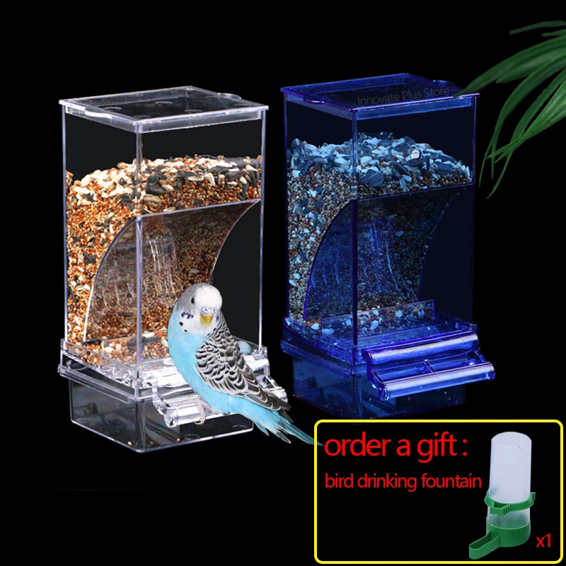 

Auto Parrot Feeder Bird Anti Throwing and Anti Splashing Hanging Type Automatic Feeder Feeding Box Bird Cage Accessories