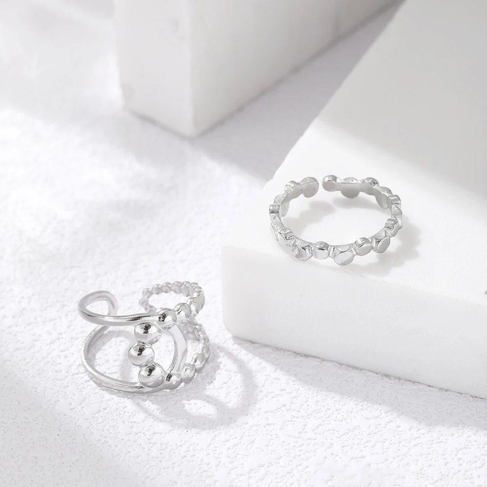 Кольцо из нержавеющей стали геометрическое Формирующее двойное крестообразное