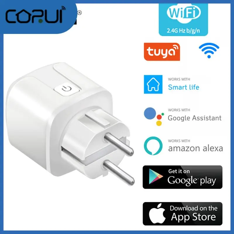 

Смарт-розетка Tuya 16 А с поддержкой Wi-Fi и голосовым управлением