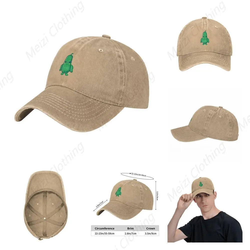 Забавная бейсболка с принтом Angry Cucumber для женщин и мужчин шляпа водителя