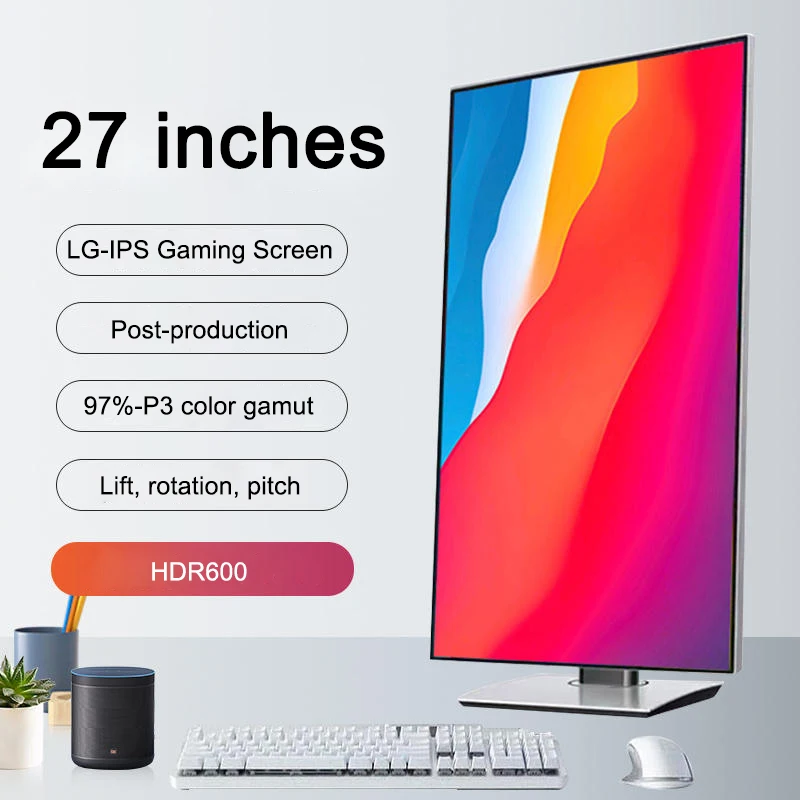 27-дюймовый игровой монитор 1440P, 2K, 165 Гц, 240 Гц, IPS-панель, 3-сторонняя узкая рамка, FreeSync, поддержка VESA для офисного компьютерного монитора (art.: 3920d2006abb9) - 3920d2006abb9