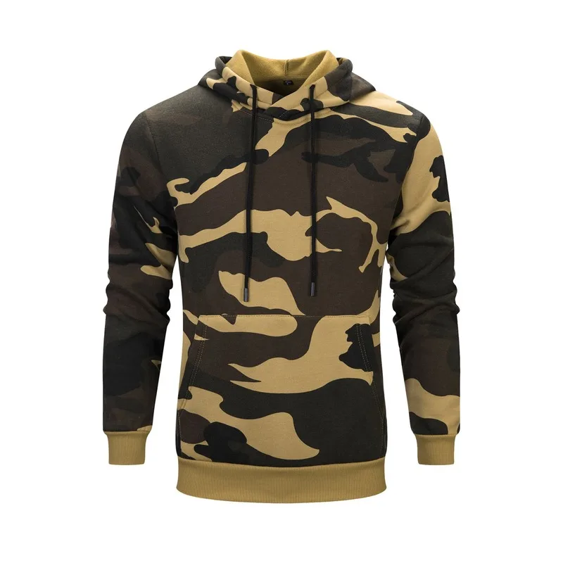 Fashion Men Hoodies Sweatshirt Brand Autumn Military Camouflage Hooded Sportswear Casual Jacket Male Pullover Mens Coat Hip Hop