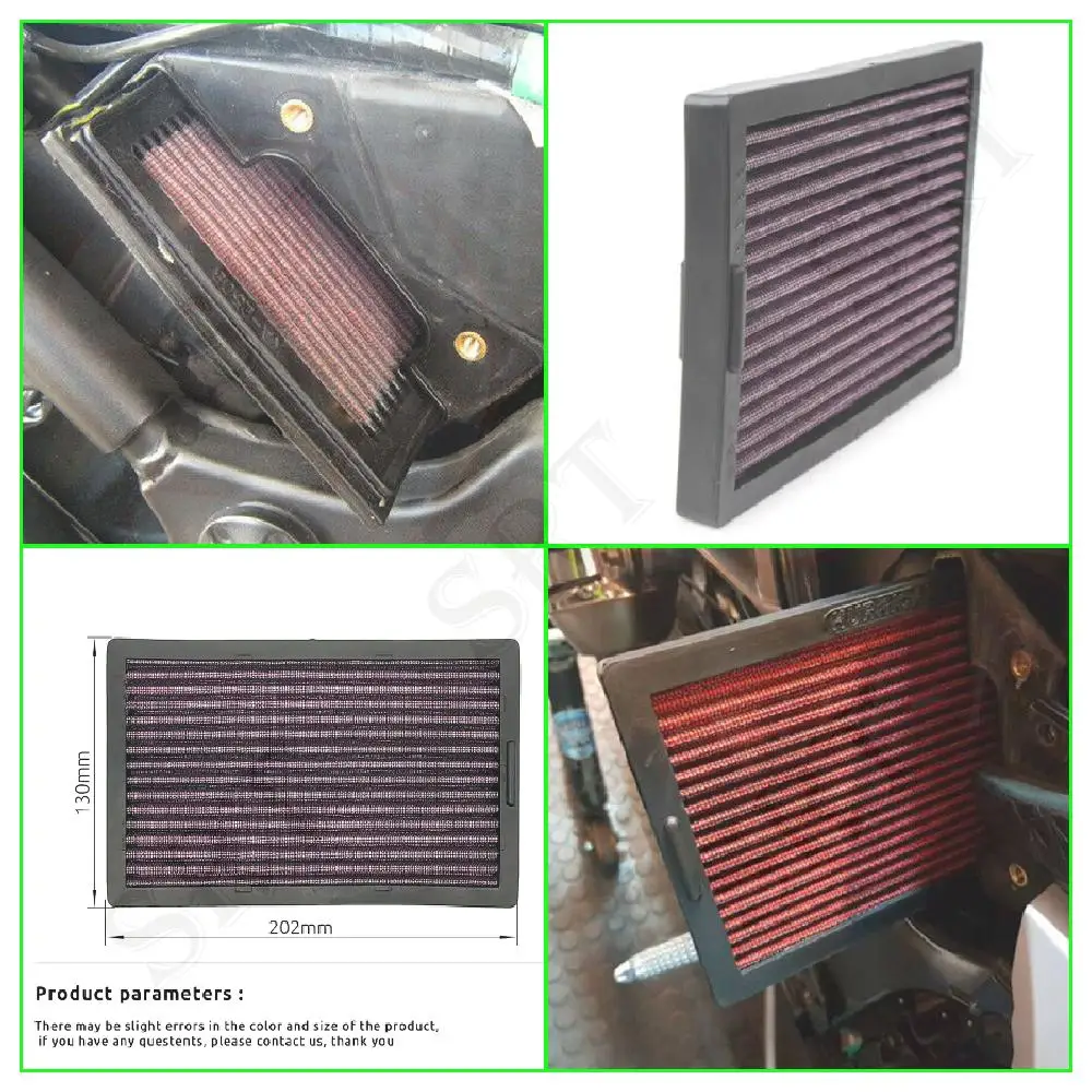 

Fit for Kawasaki Ninja 300 ABS SE KRT Motorcycle Accessories Air Intake Filter Air-Cleaner Replace Part Ninja300 EX300 2013-2017