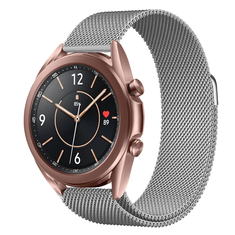 

Металлический браслет для смарт-часов Samsung Galaxy Watch 4 3 40 мм 44 мм 41 мм 45 мм, классический ремешок для смарт-часов 46 мм 42 мм, Магнитная Петля, Active 2