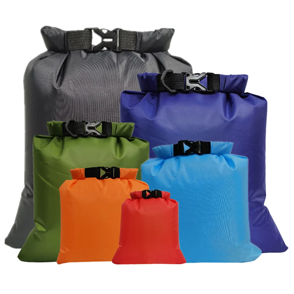 

6 Pcs Boating Dry Bag Outdoor Kit Kayak Camping Backpack Sack Set Lightweight Water Resistant Airtight