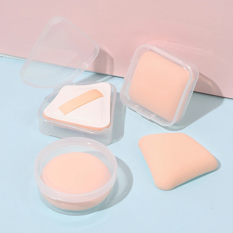 

Super Soft Cloud Puff with Box Round Square Puff Dry Wet Dual Use Liquid Foundation Powder Cosmetics Makeup Sponge