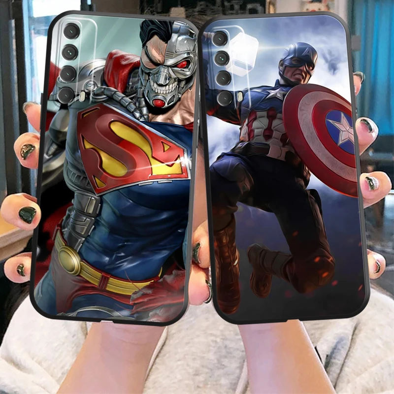 

Популярный чехол для телефона Marvel для Huawei P Smart Z 2019 2021 P20 P20 Lite Pro P30 Lite Pro P40 P40 Lite 5G, жидкий силиконовый чехол