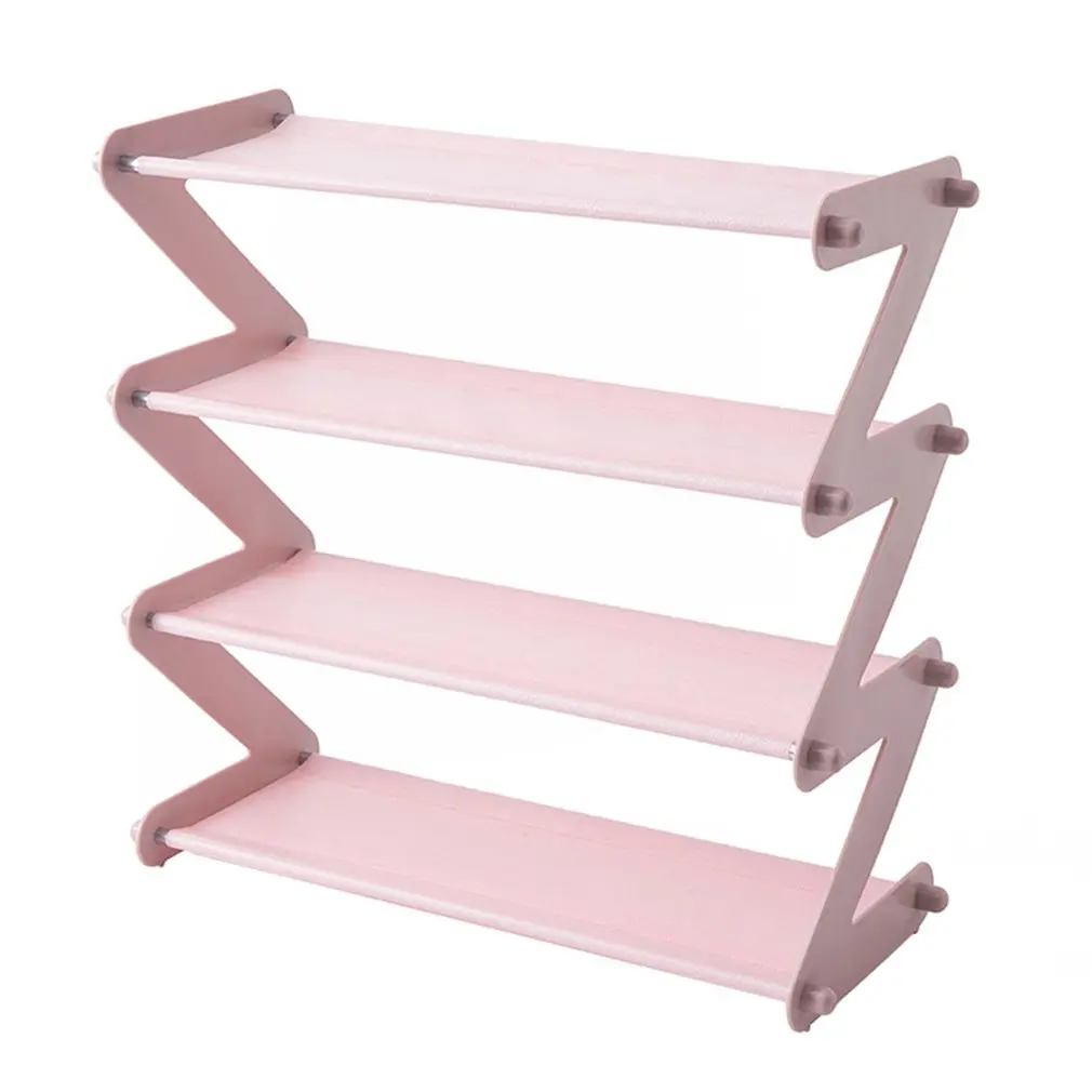 

Многоуровневая Z-образная стойка для обуви, Современная подставка для прихожей из нержавеющей стали, стеллаж для хранения детской обуви