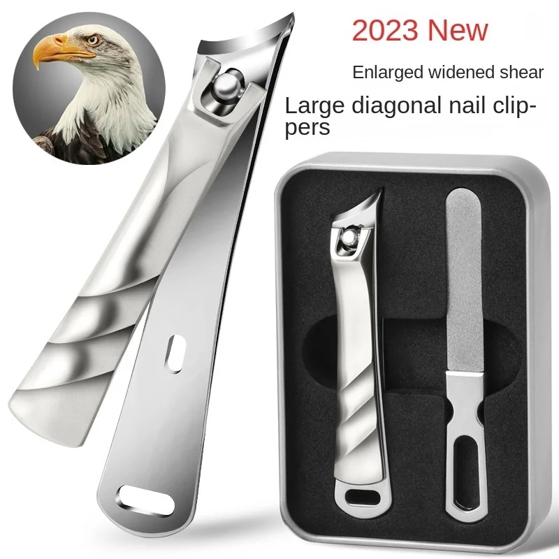 

New Large Diagonal Nail Clippers Large Opening Nail Clippers Anti-splash Eagle Nail Clippers Set Single Pack Pedicure Tools