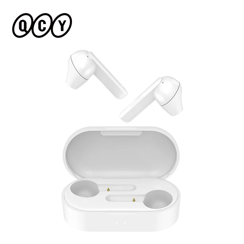 

QCY T3 TWS Wireless Headphones Bluetooth V5.0 3D Stereo Dual-Mic Noise cancelling earphones SEMI-IN EAR Touch Control Earbuds