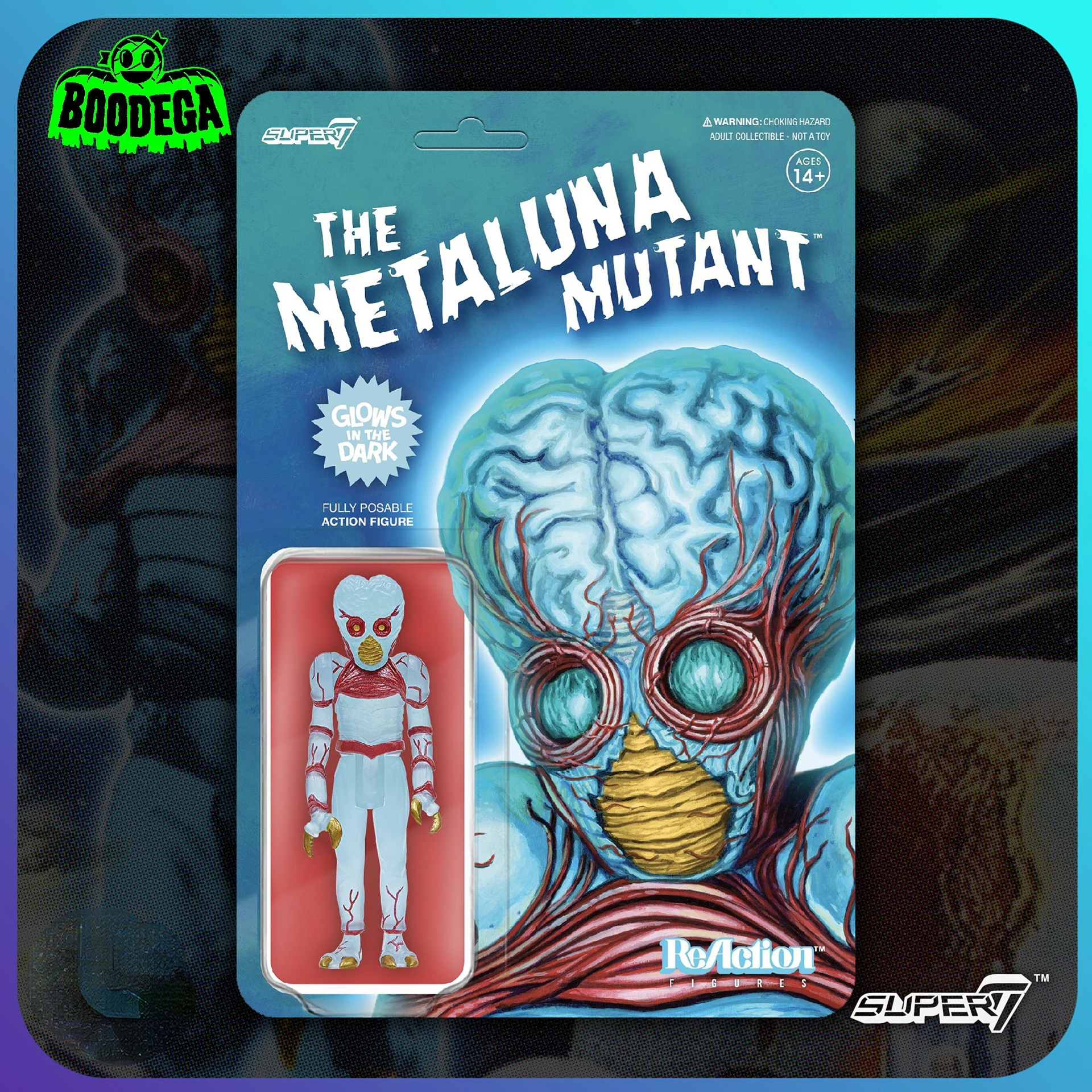 

В наличии Super7 The Metaluna Mutant светится в черном 3,75 дюйма 9 см оригинальная экшн-фигурка Модель Игрушка коллекция хобби подарок