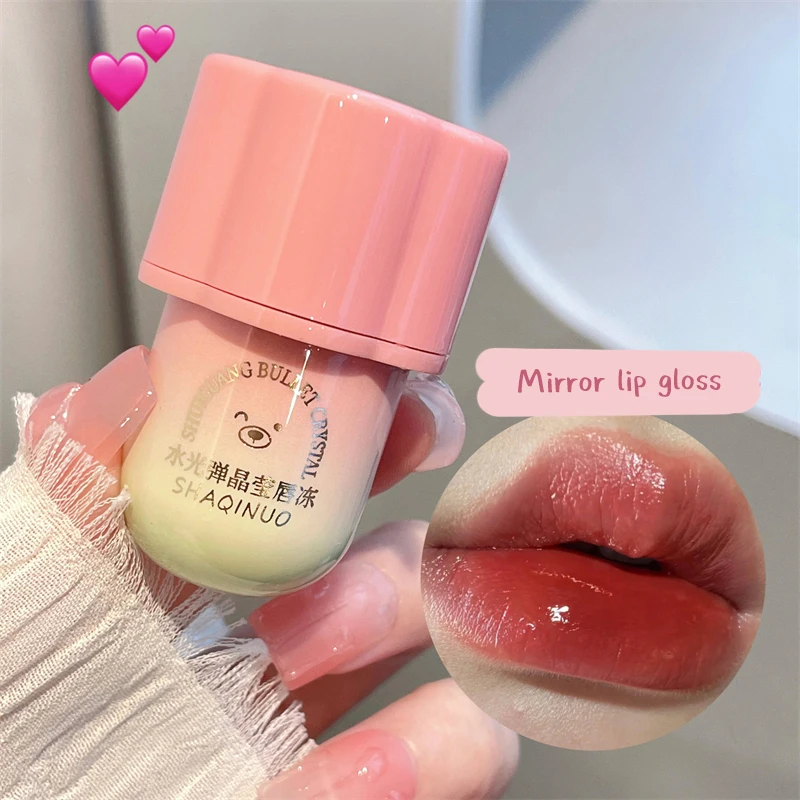 

Cute Flower Lipgloss High Gloss Water Light Lip Glaze Long Lasting Moisturizing Lipstick Lip Makeup Lip Tint Lip Gloss Cosmetics